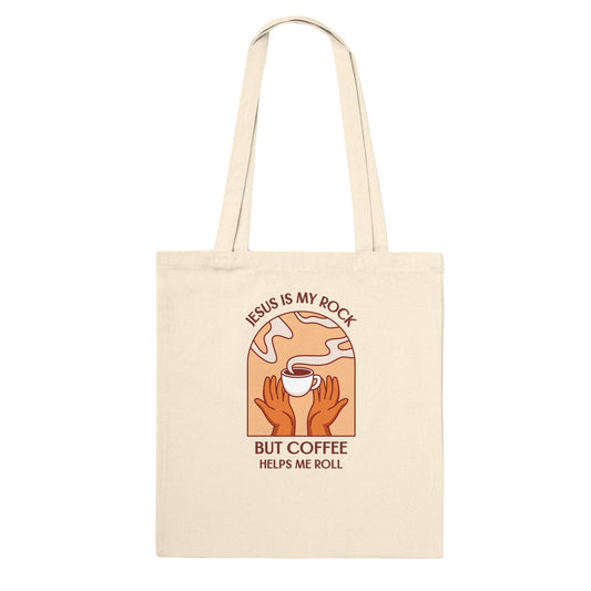 Jesus is my Rock Tote Bag