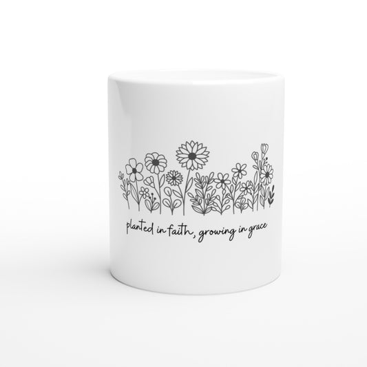 Planted in Faith Mugs