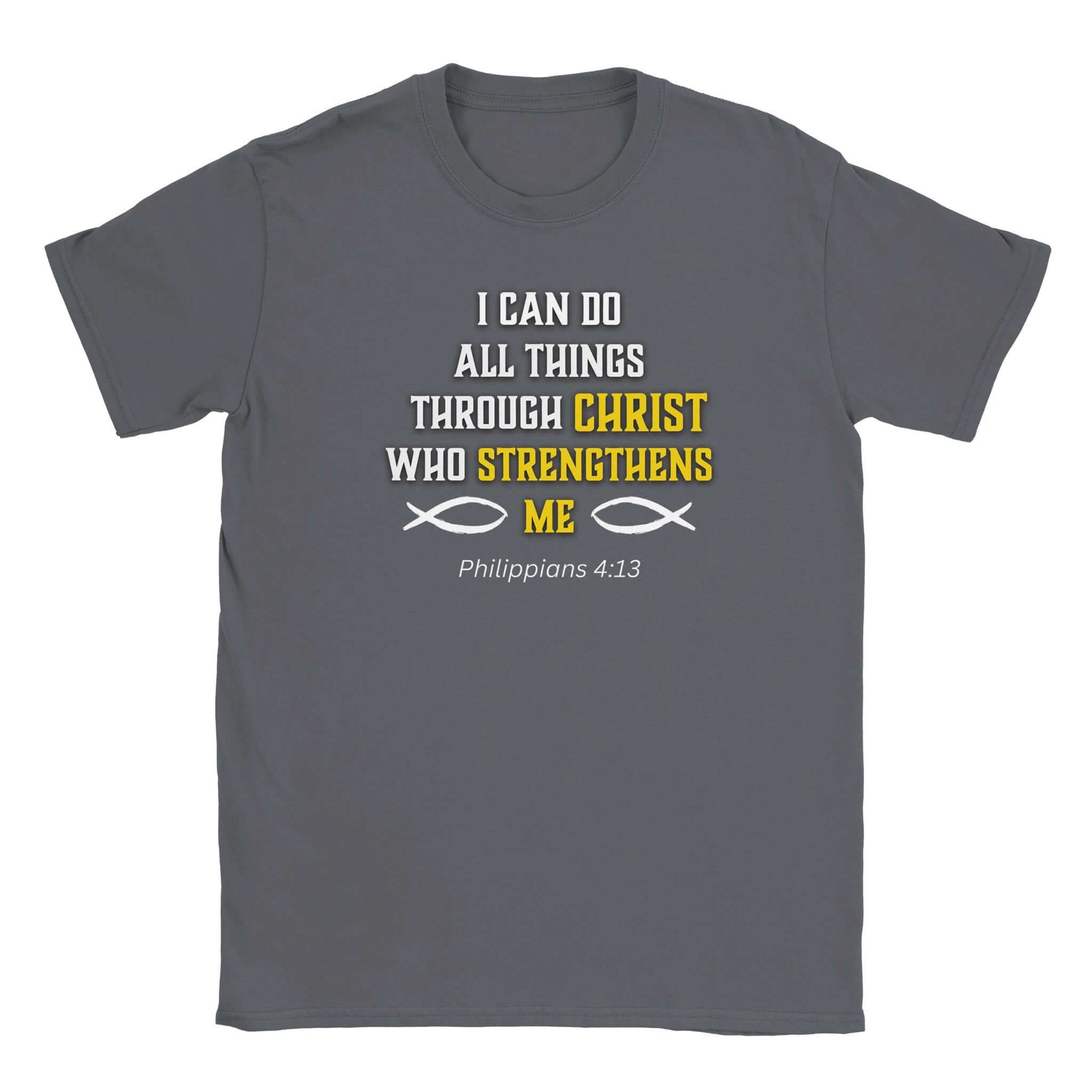 Christ Strengthens Me, Philippians 4:13 T-Shirt - Graceful Smiles