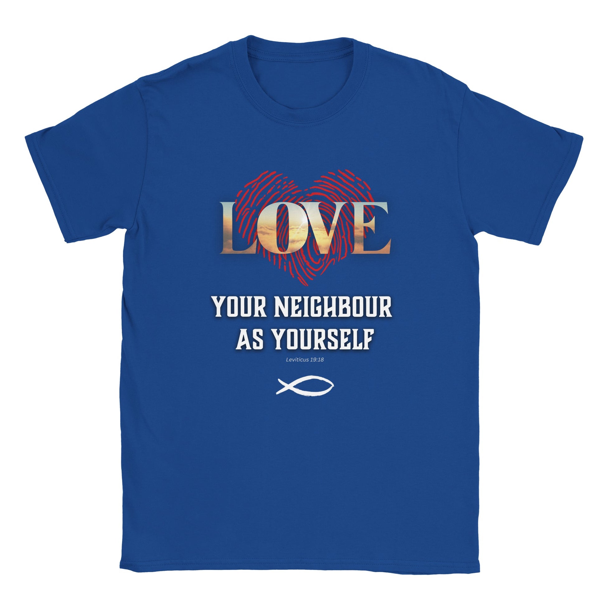 Love Your Neighbour, Leviticus 19:18 T-Shirt - Graceful Smiles