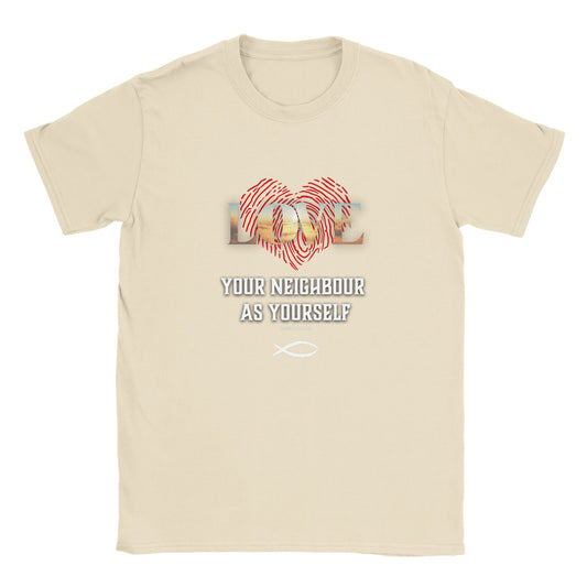 Love Your Neighbour, Leviticus 19:18 T-Shirt - Graceful Smiles