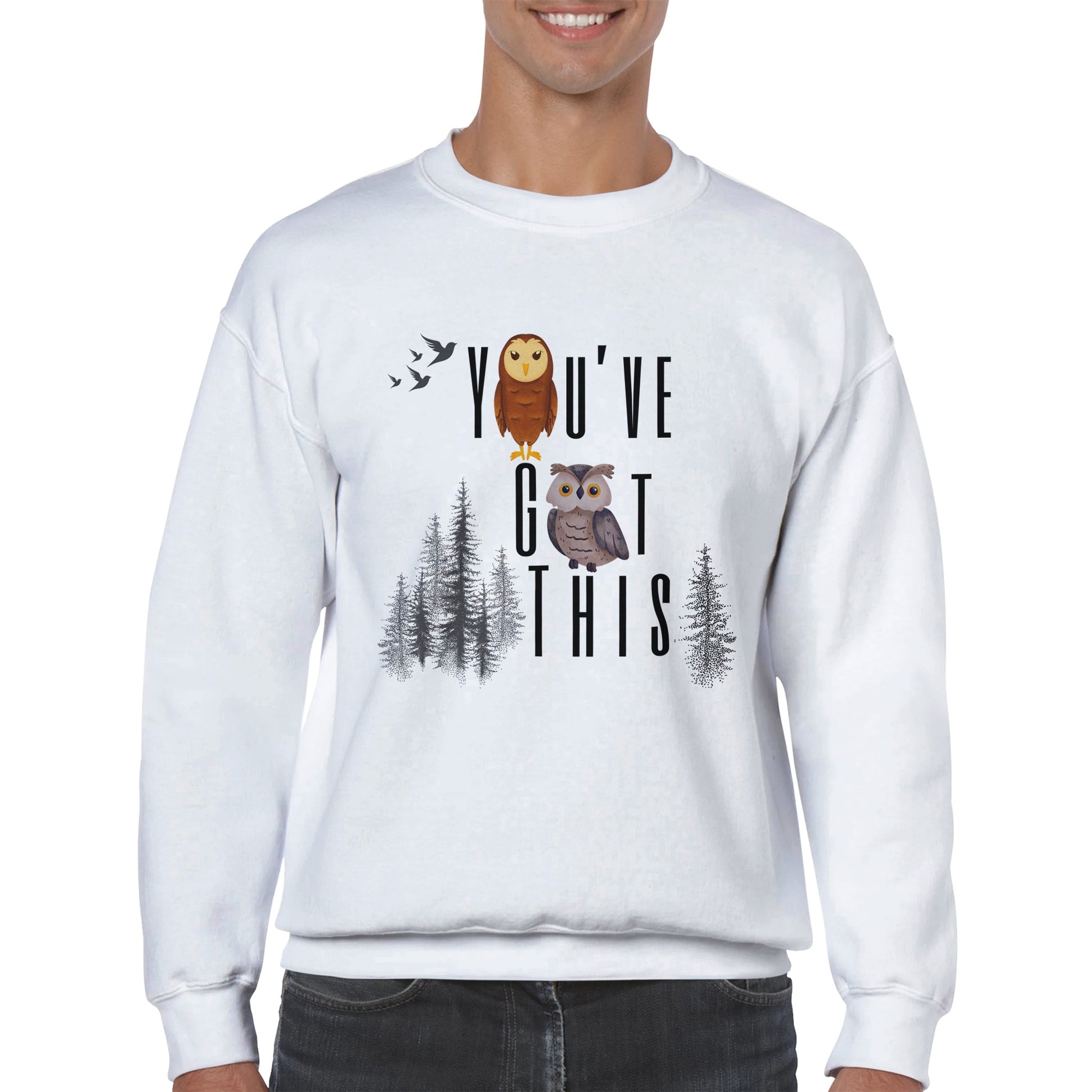 Inspirational Owl Sweatshirt - Graceful Smiles