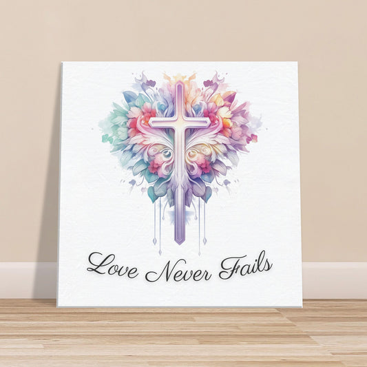 Love Never Fails Canvas Print