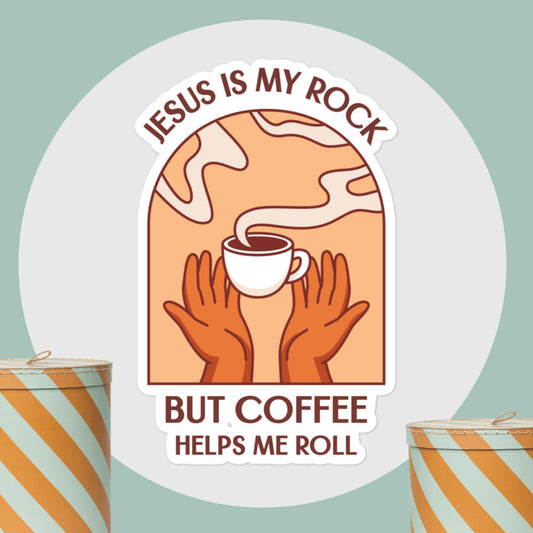 Jesus Is My Rock Sticker - Graceful Smiles